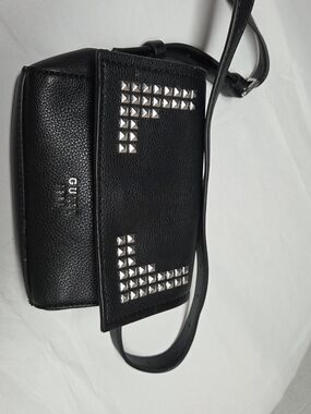 GUESS Black Studded Crossbody Bag